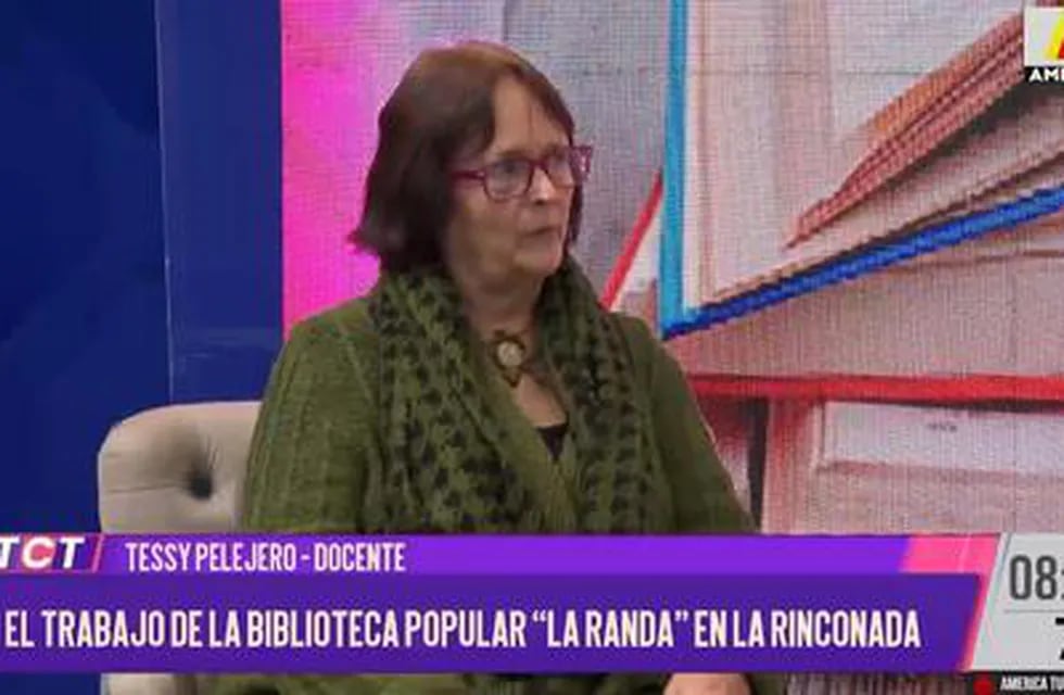 Tessy Pelejero en el living de Tucumán con Todo.