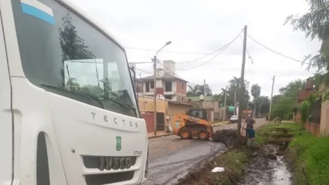 Continúan en ejecución las obras en el barrio Villa Tacuara