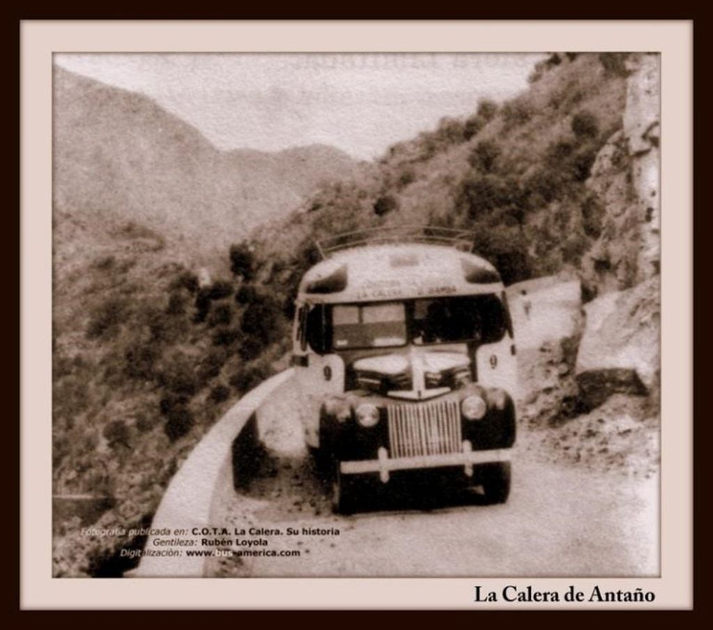 La Calera: primeras unidades de transporte de la Cooperativa La Calera
