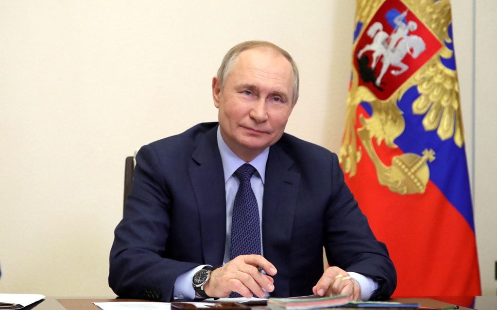 Vladimir Putin, presidente de Rusia, reforzó la idea de que la guerra con Ucrania es "culpa de la OTAN". 