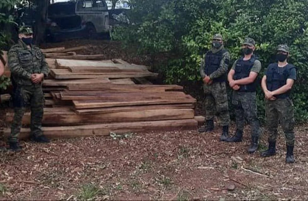 Tala ilegal: evitaron el robo de más de 100 planchones de madera nativa