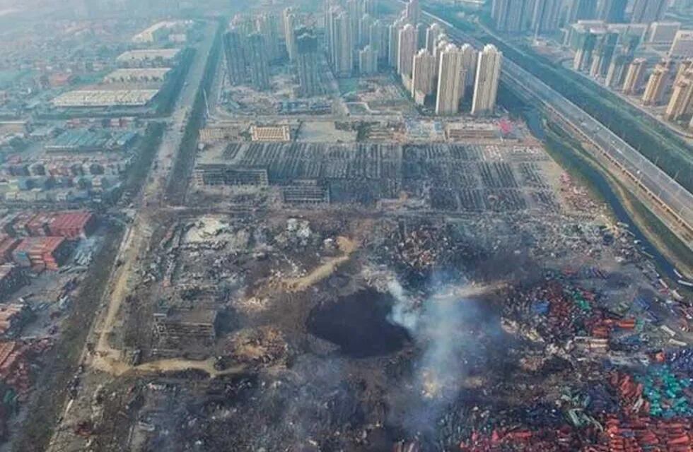 Explosión en China (Foto: Twitter)