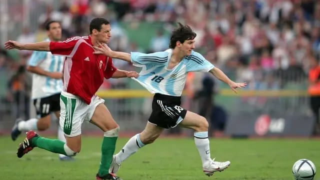 El debut de Lionel Messi en la Selección Argentina