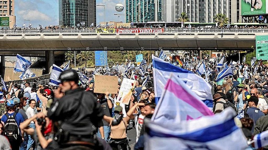 Masivas protestas en Israel contra la reforma judicial de Netanyahu