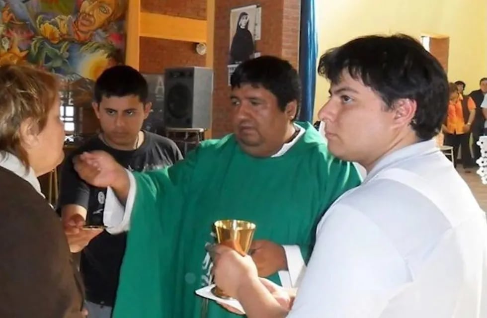 El sacerdote jujeño Gustavo Barrientos, en México