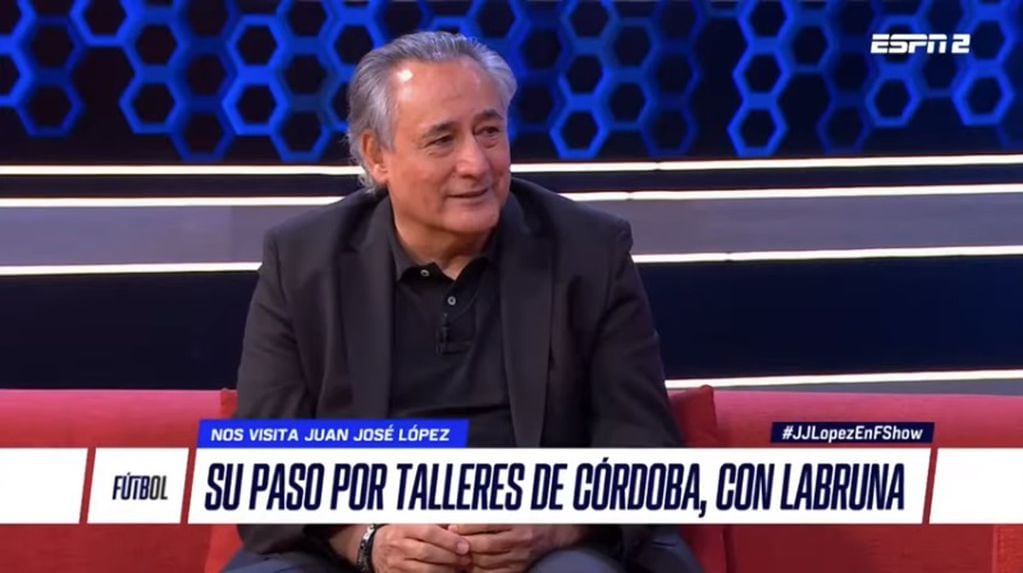 Juan José López en la entrevista que concedió a ESPN, con Alejandro Fantino. (Captura web).