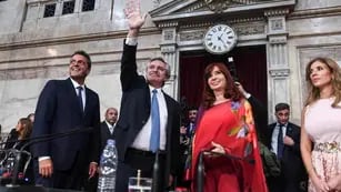 Massa, Fernández y Cristina Kirchner