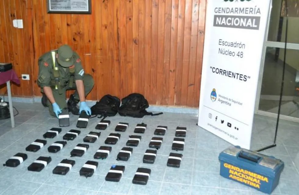 Gendarmería realizó un operativo en Itatí y logró encontrar cocaína.
