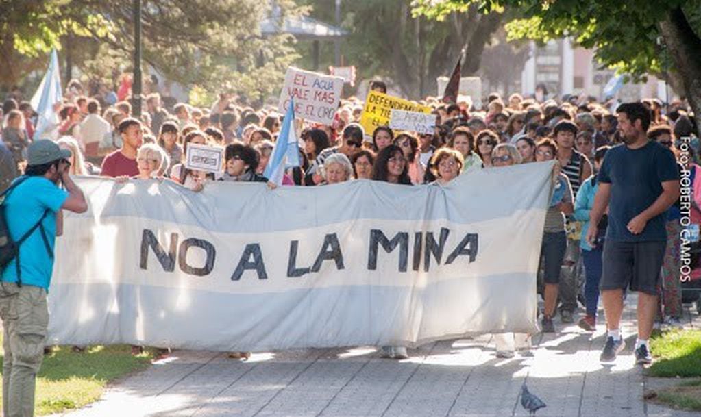 Marcha No a la Mina - Esquel.
foto: Roberto Campos