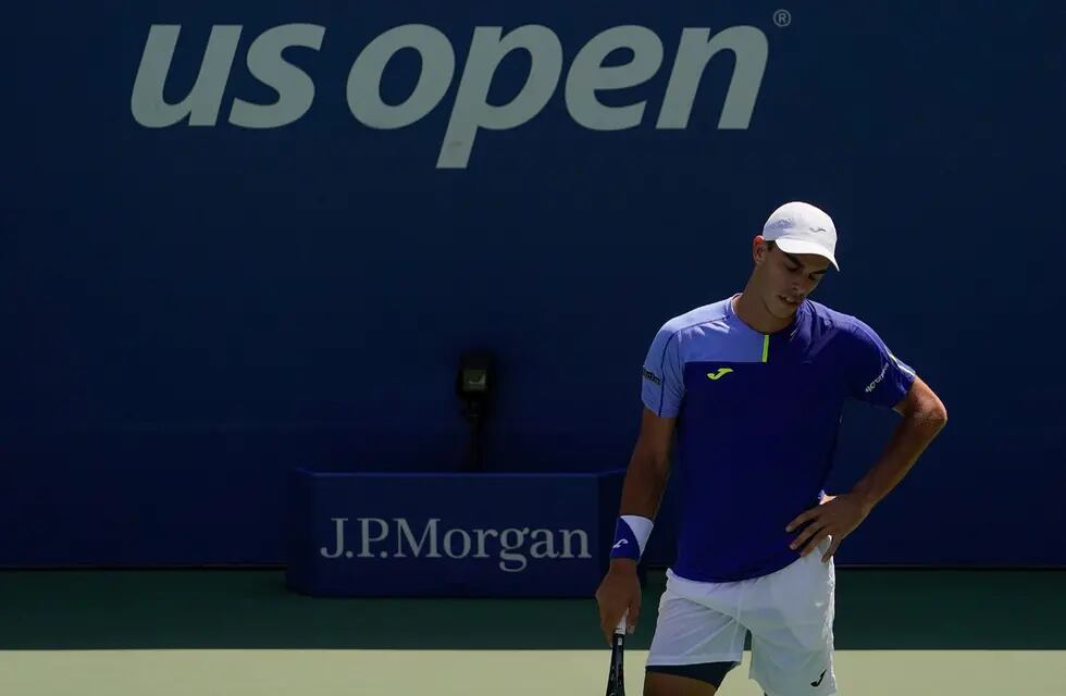 Francisco Cerúndolo perdió en su debut en el US Open 2022. (AP)