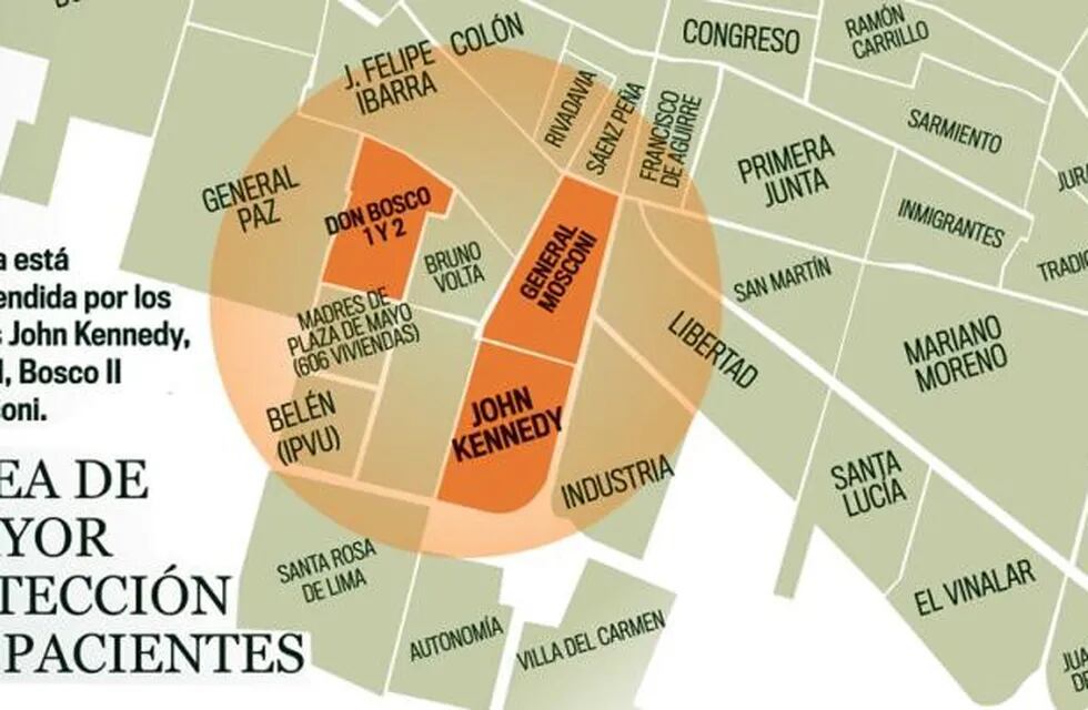 Éstas son las zonas más afectadas de la Capital santiagueña.