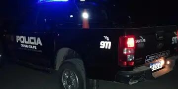 Camioneta de la policía de Santa Fe