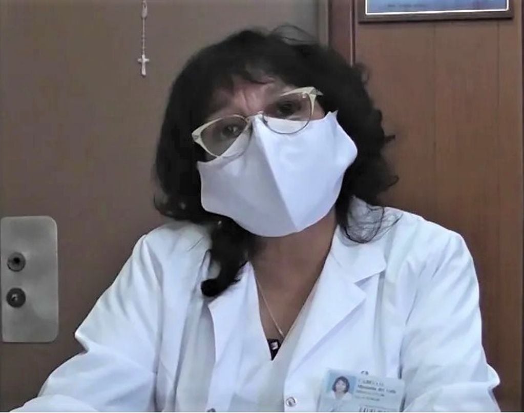 Dra.  Manuela Cabello, directora del hospital "Dr. Oscar Orías" de Libertador General San Martín.