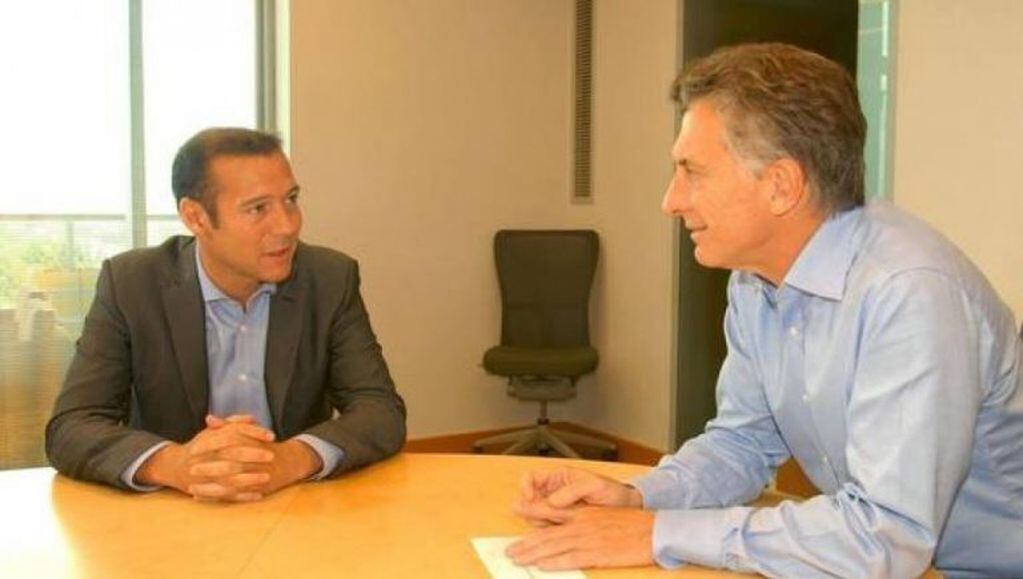Mauricio Macri y Omar Gutiérrez