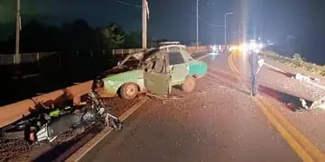 Puerto Libertad: un motociclista falleció en un choque cerca del puente Urugua-í