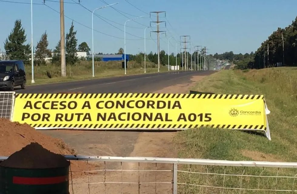 Acceso a Concordia por Ruta Nacional 015