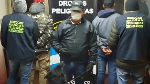 Posadas: capturan a dos individuos que pretendían transportar cocaína hacia Buenos Aires