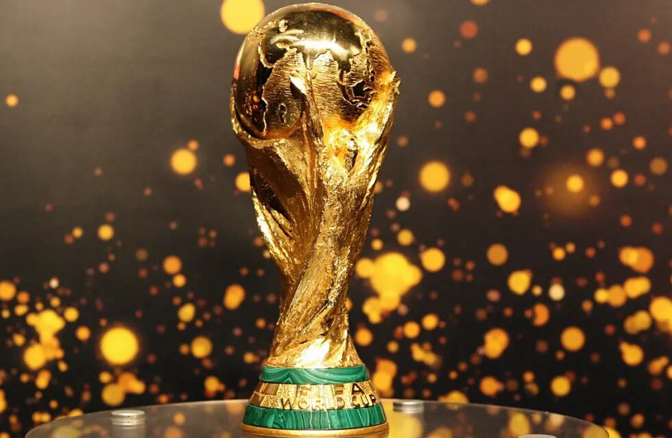 La fiebre mundial no para: un villamercedino hizo una Copa del Mundo gigante con materiales reciclados