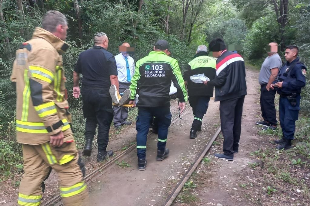Investigación. Un hombre fue atropellado por el Tren de las Sierras en La Falda. (Policía de Córdoba)