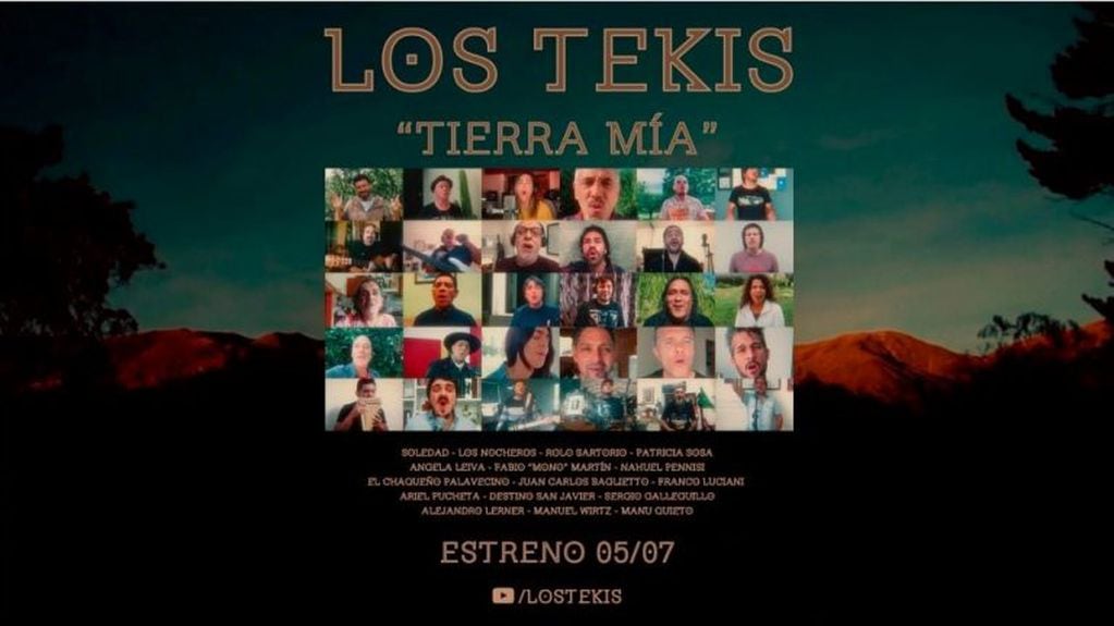 Inminente lanzamiento de una versión "coral" de "Tierra mía", por Los Tekis, desde Jujuy.