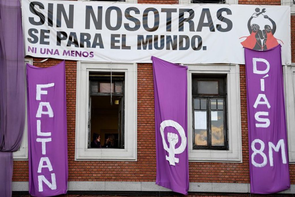 El día de la Mujer en Madrid. (AFP)