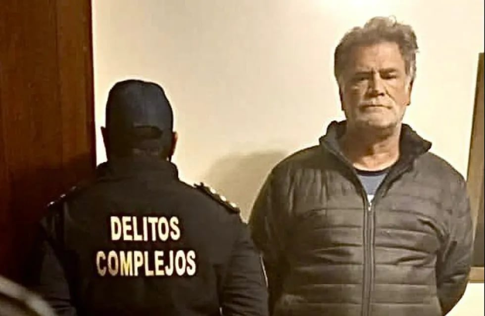 "Teto" Medina, al ser detenido en Buenos Aires. (Policía Federal)
