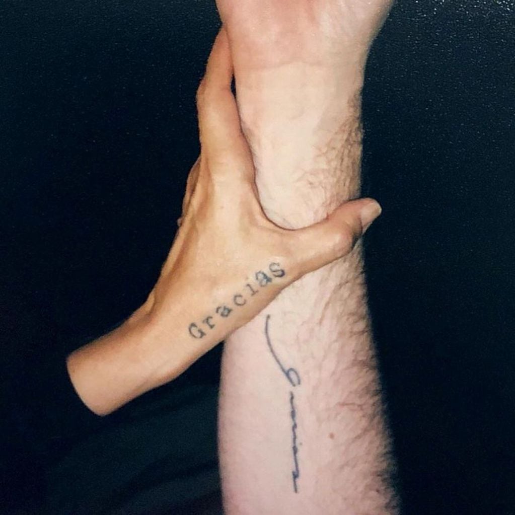 Calu Rivero presentó a su papá en las redes sociales y mostró la palabra que se tatuaron juntos (Foto: Instagram/@lacalurivero)