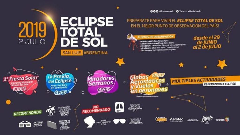 Eclipse solar en San Luis.