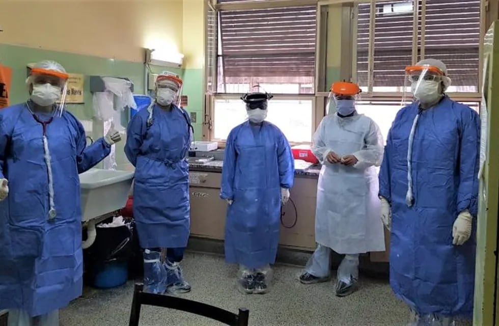 Médicos de la sala Covid-19 del hospital "Pablo Soria, de San Salvador de Jujuy