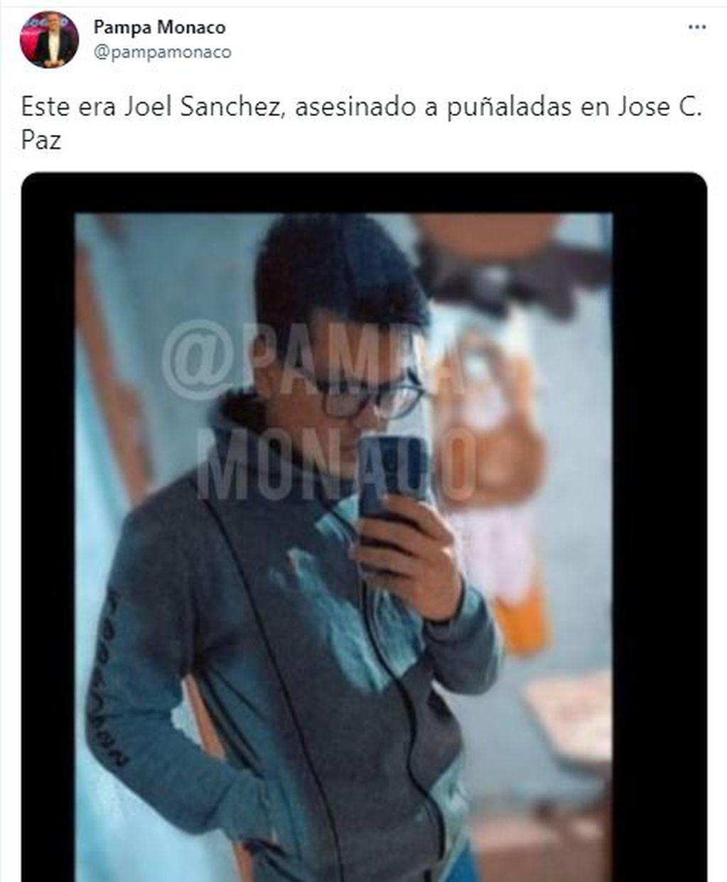 Joel Sánchez, el adolescente de 17 años asesinado a puñaladas en una panadería de José C. Paz.
