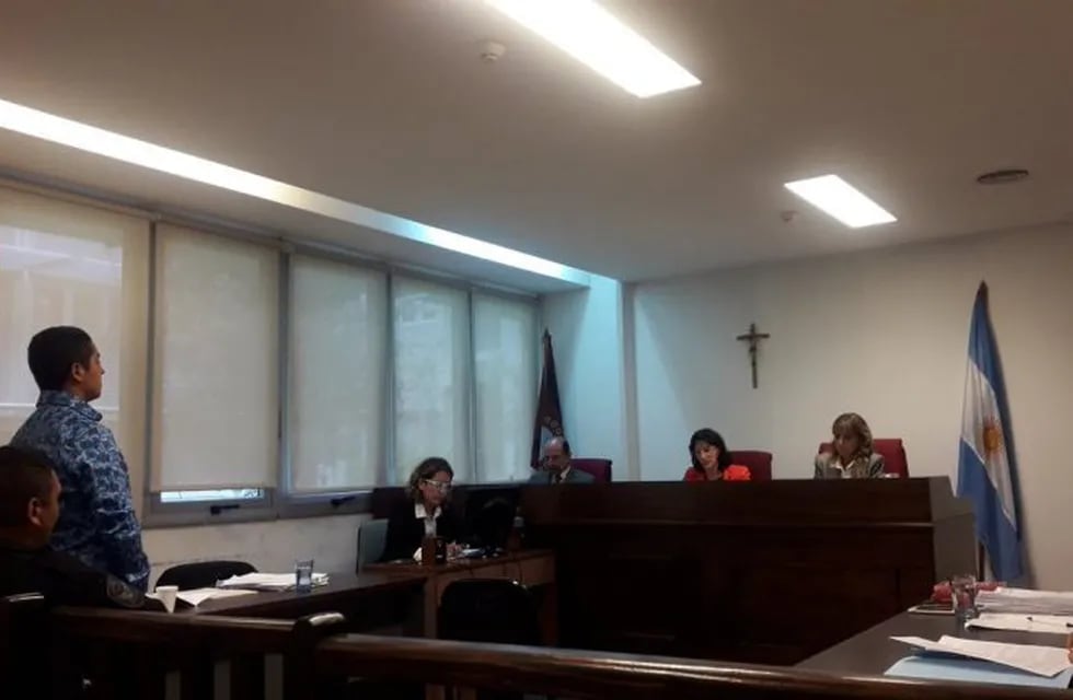 Ramón Ángel Chocobar durante el juicio (Fiscales Penales)