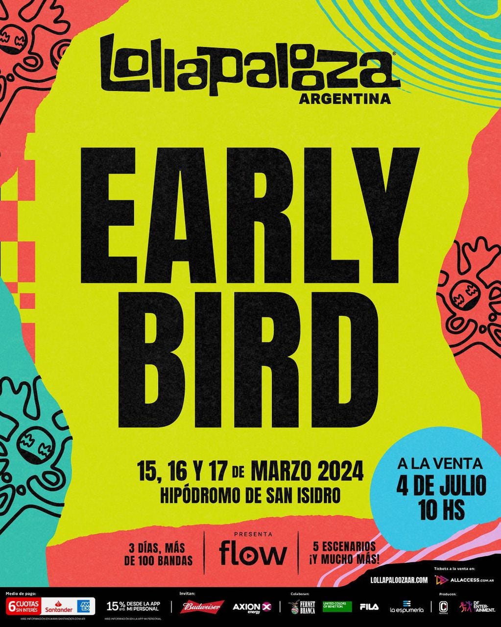 Lollapalooza Argentina 2024 precios de entradas