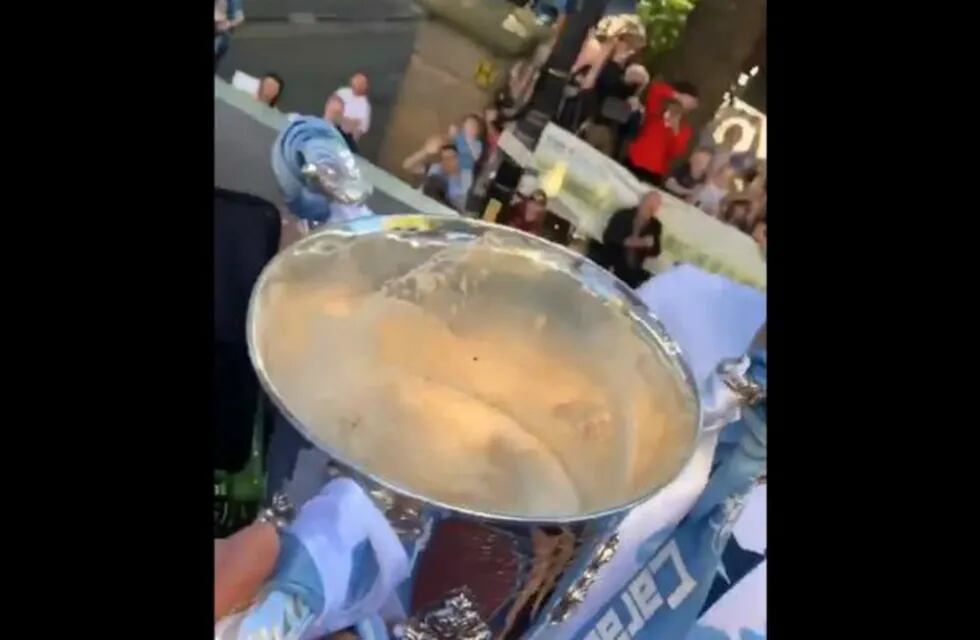 ¿El Kun festejó con Fernet?