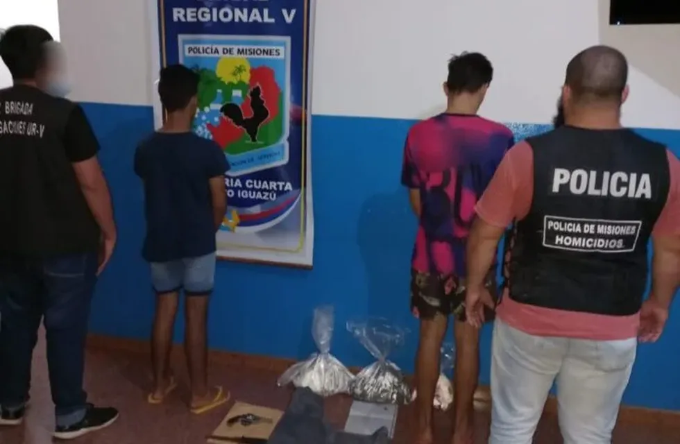 Dos jóvenes detenidos por el homicidio del repartidor en Puerto Iguazú.