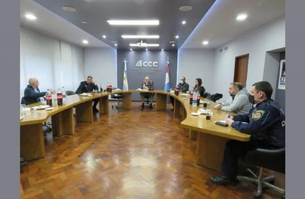 Reunión entre Cámara de Comercio y Policía de Córdoba
