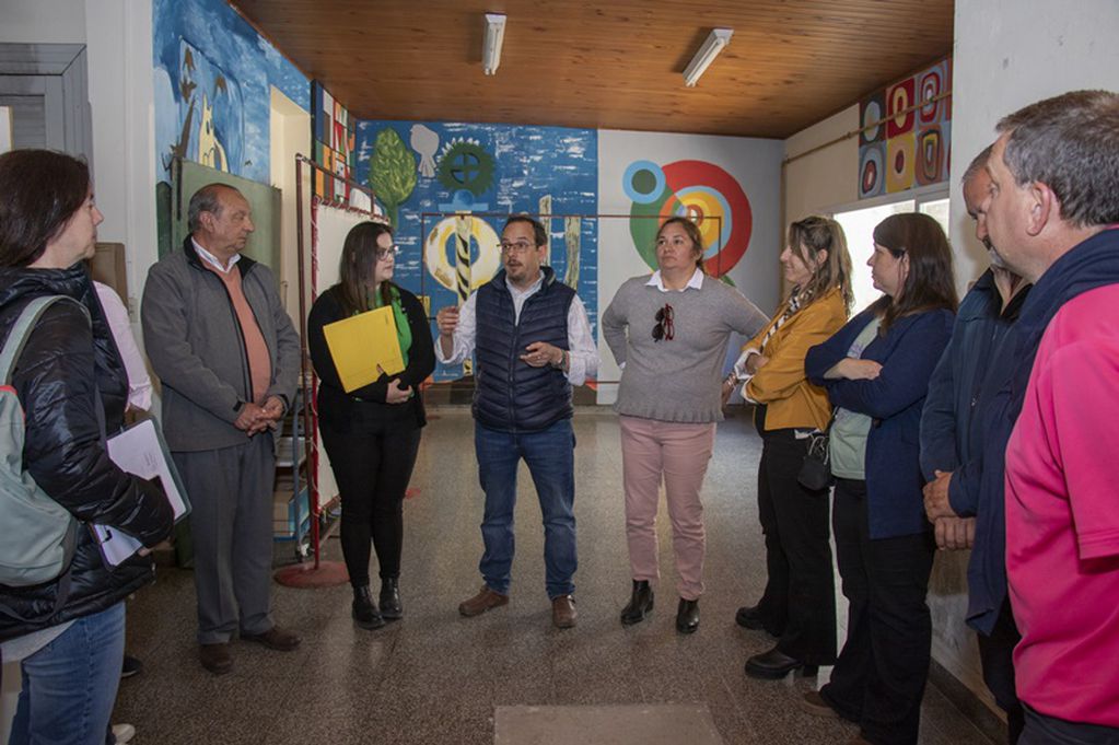 Sánchez visitó la Planta de Reciclado local y la Escuela Nº 17 de Orense