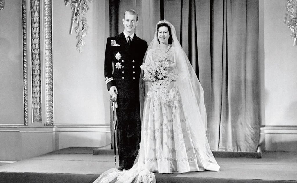 La Reina Isabel II y el príncipe felipe se casaron en 1947.