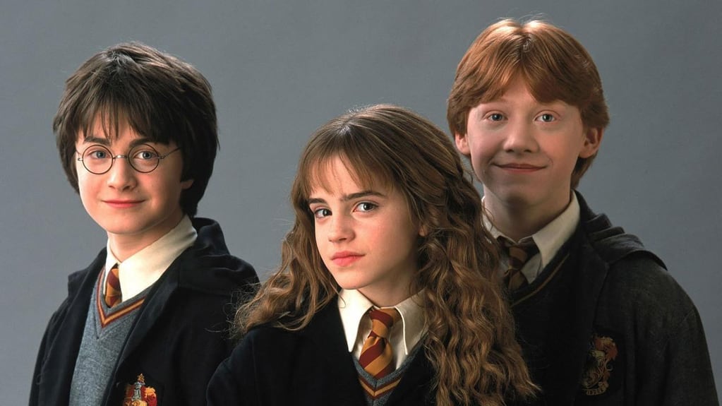 Harry Potter, Hermione Granger y Ron Weasly.