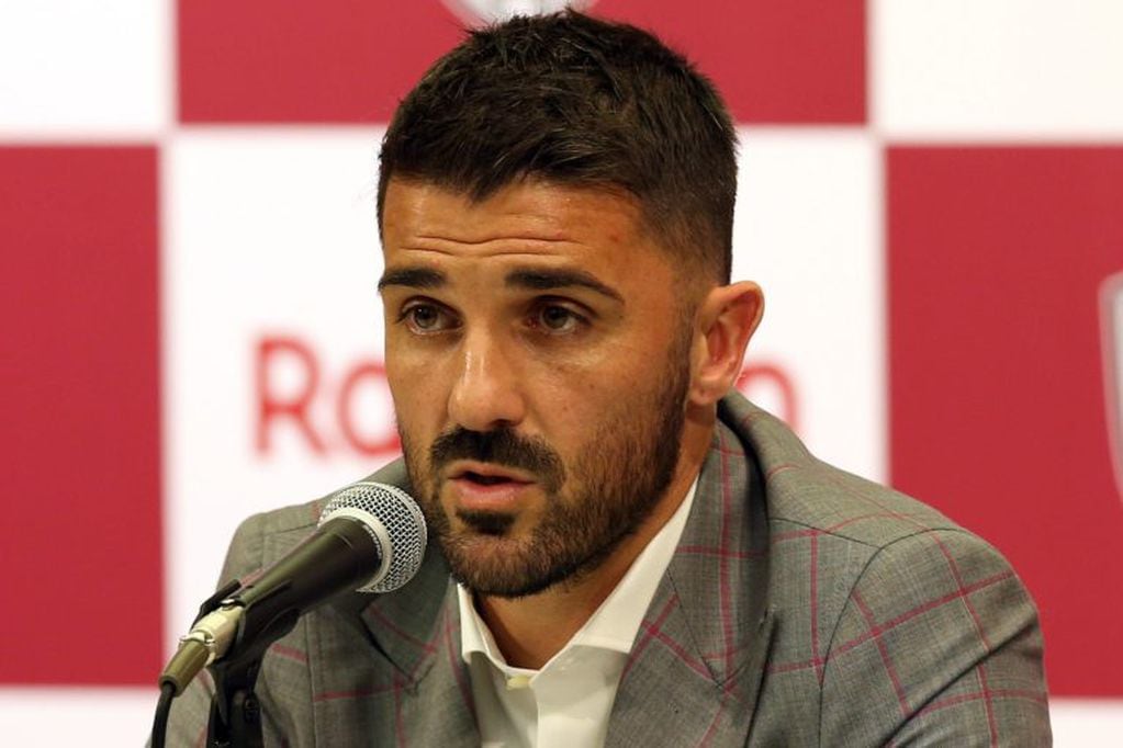 David Villa anunció su retiro con una conferencia de prensa en Kobe. (EFE)