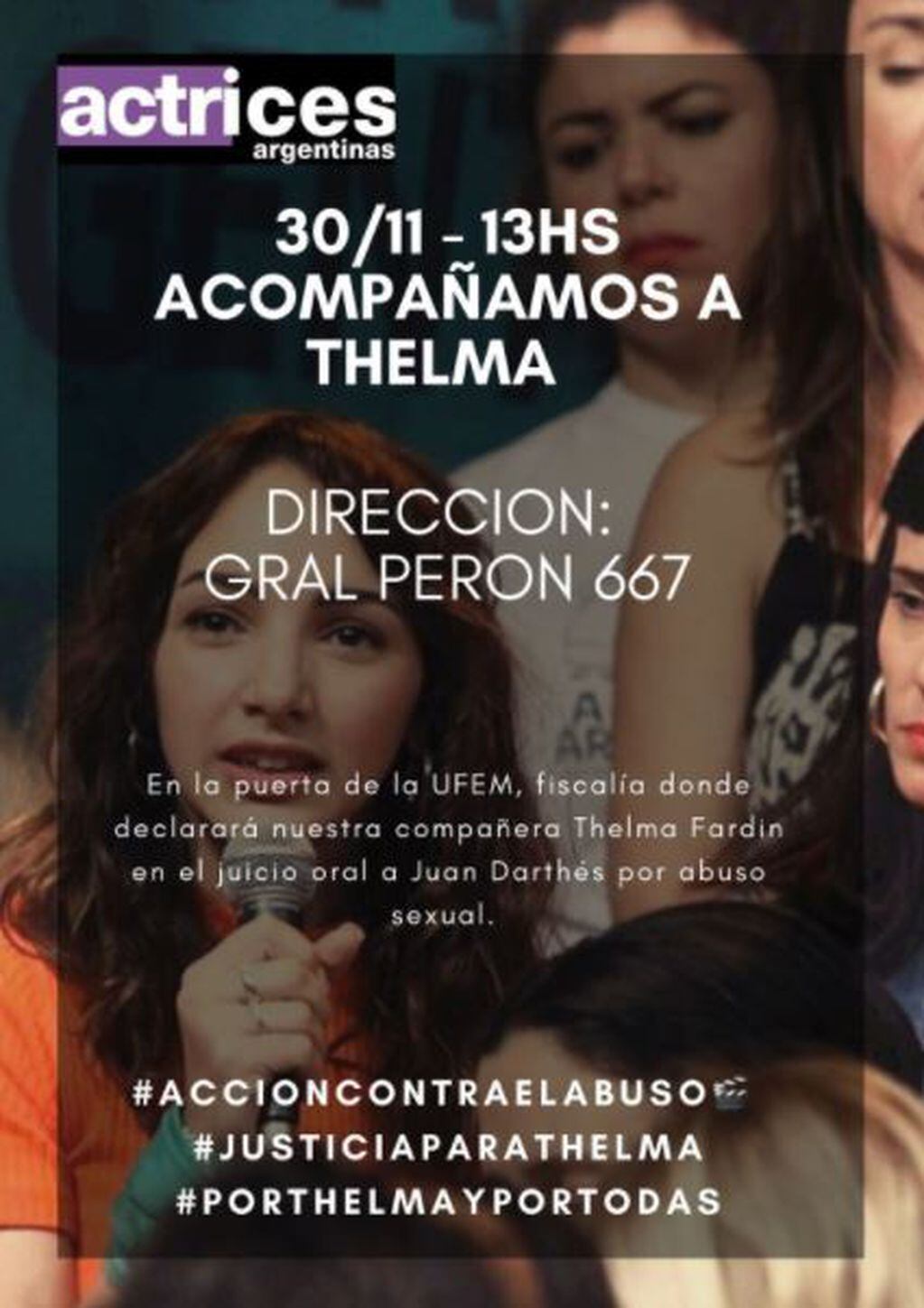 Actrices Argentinas acompañarán a Thelma Fardín.