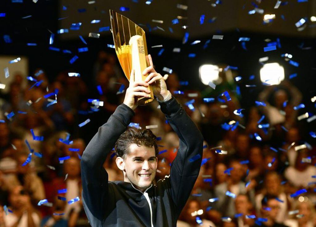 Dominic Thiem alcanzó su título número 16. (AFP)
