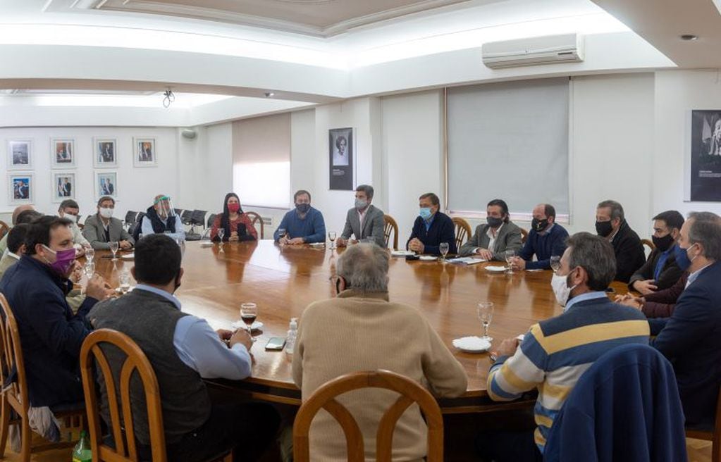 Reunión de intendentes de Mendoza con el Gobiernador en Casa de Gobierno. Foto: Prensa Mendoza.