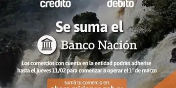 El Banco Nación se suma al Ahora Iguazú
