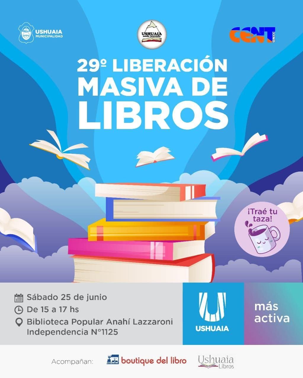 29° Liberación de Libros en Ushuaia.