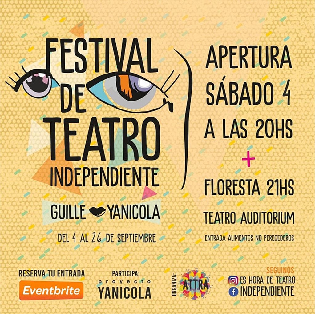 Del 4 al 26 de Septiembre. Todos los viernes, sábados y domingos del mes habrá espectáculos de Teatro Independiente en Mar del Plata.