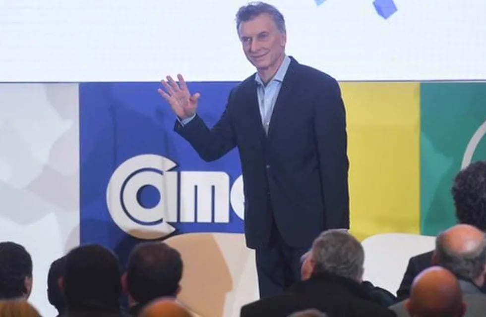 El presidente Mauricio Macri encabezó el acto por el Día de la PyME.