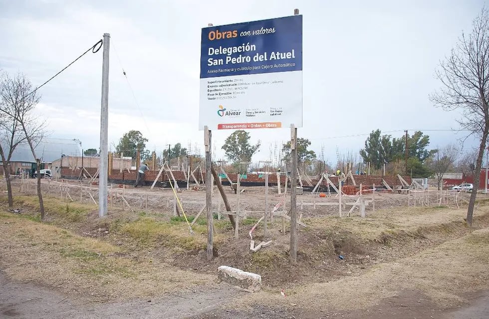 Construcción de la nueva Delegación Municipal en el distrito de San Pedro del Atuel.