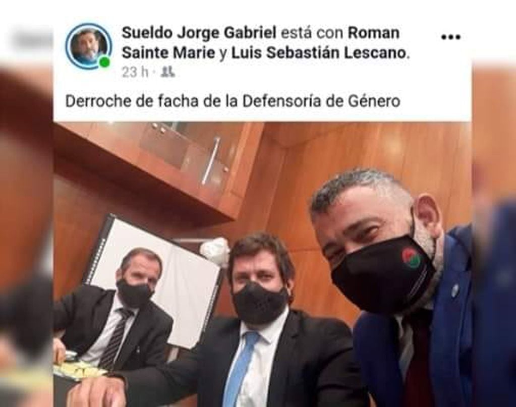 Polémica selfie de los abogados defensores de Jorge Nicolás Martínez