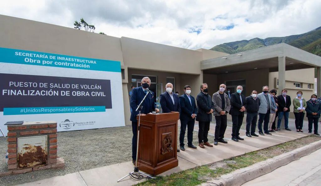 El gobernador  Morales encabezó el acto inaugural del moderno puesto de salud de Volcán, espacio que garantiza el acceso a servicios de calidad a las comunidades de Tumbaya, Bárcena y Tumbaya Grande.
