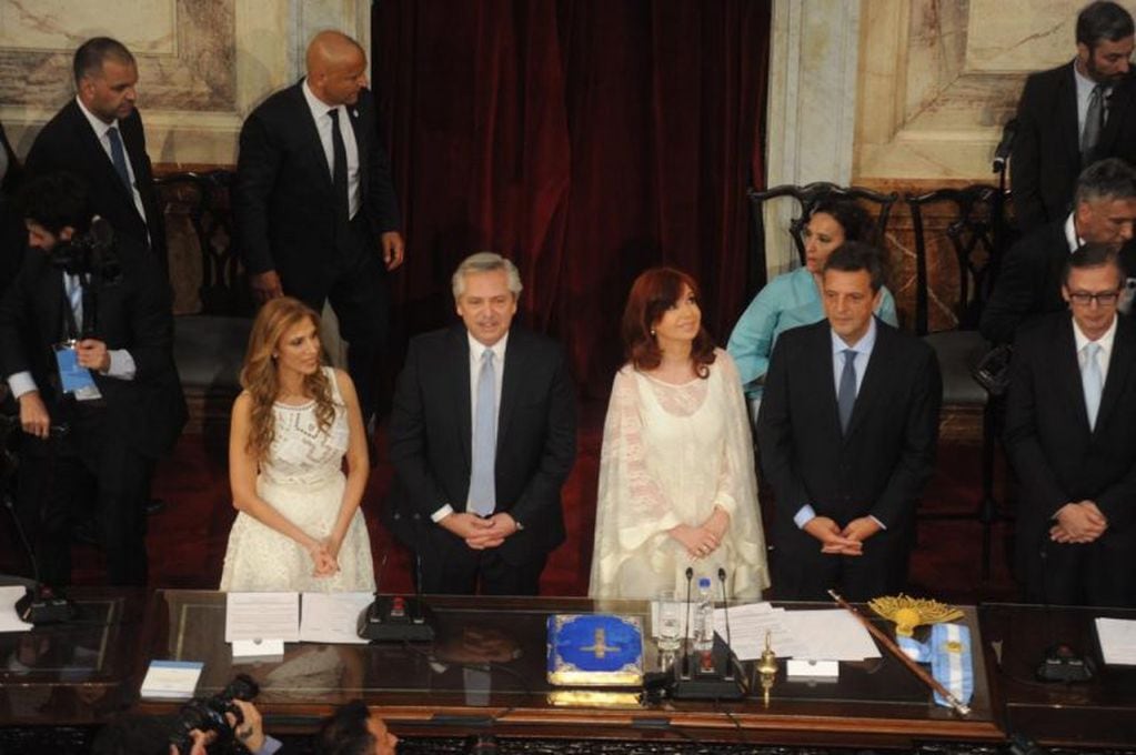 Alberto Fernández y Cristina Kirchner juraron como presidente y vicepresidenta de la Nación, respectivamente. (Federico López Claro)